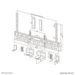 Neomounts AV30-500BL Videobar kit 43-110" - VESA - max 10 kg - universeel