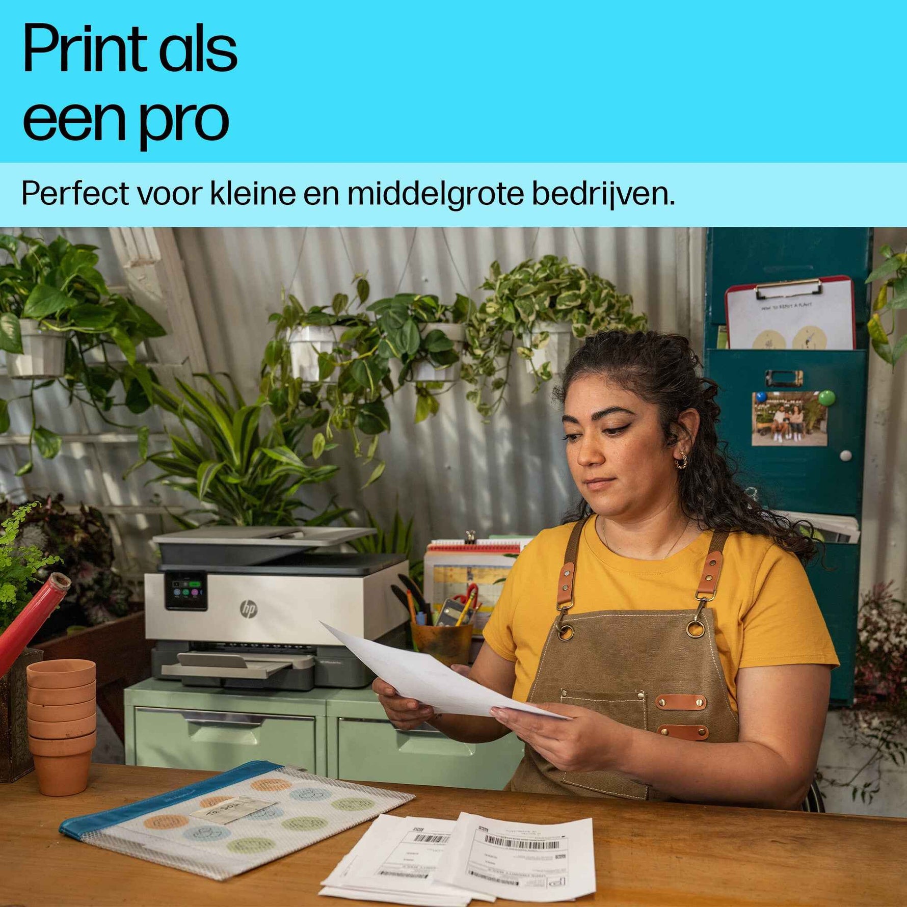 HP OfficeJet Pro 9122e Draadloos All-in-One Kleur Printer, Instant Ink; Dubbelzijdig printen
