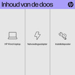 HP Laptop 14-ep0032nd Intel® Core™ i3 i3-1315U 35,6 cm (14") Full HD 8 GB DDR4-SDRAM 512 GB SSD Wi-Fi 6 (802.11ax) Windows 11 Home Zilver