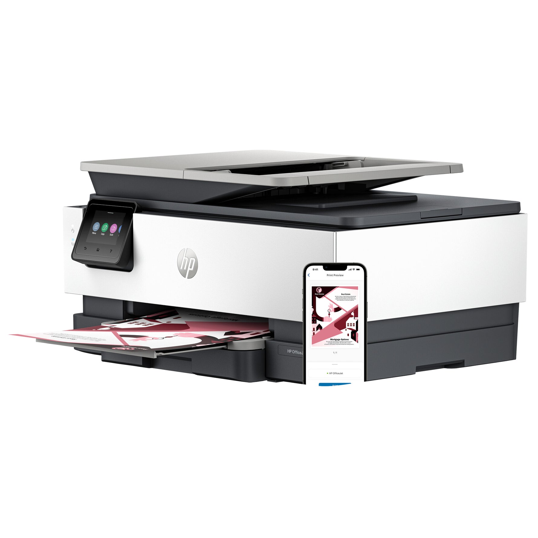HP OfficeJet Pro 8122e Draadloos All-in-One Kleur Printer, Instant Ink; Dubbelzijdig printen