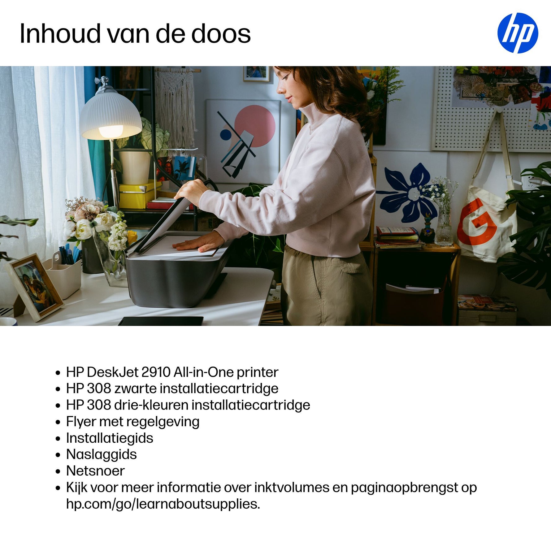 HP DeskJet 2910 Draadloos All-in-One Kleur Printer