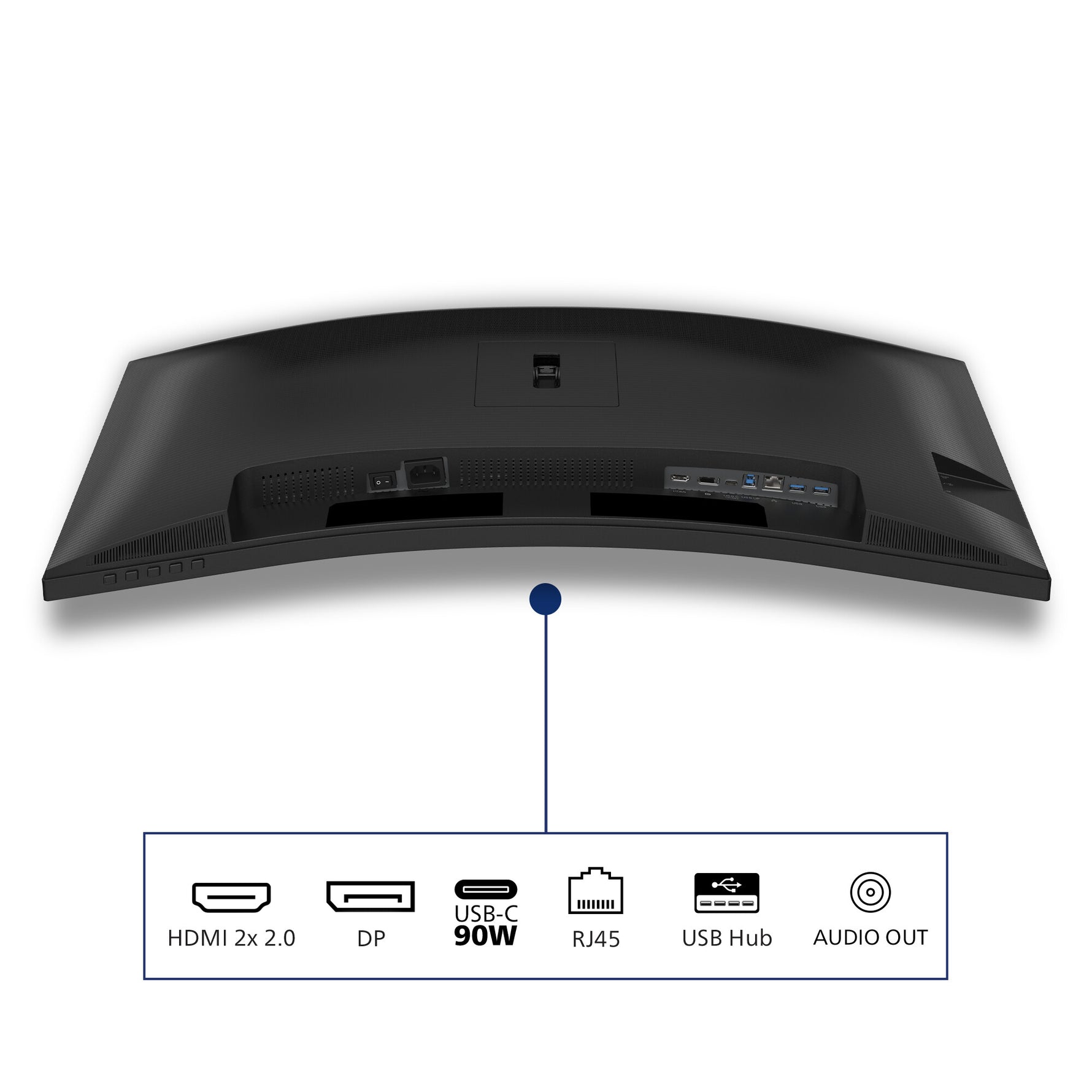 Philips 3000 series 34B2U3600C/00 computer monitor 86,4 cm (34") 3440 x 1440 Pixels Wide Quad HD LCD Zwart