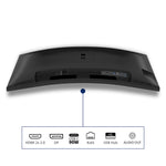 Philips 3000 series 34B2U3600C/00 computer monitor 86,4 cm (34") 3440 x 1440 Pixels Wide Quad HD LCD Zwart