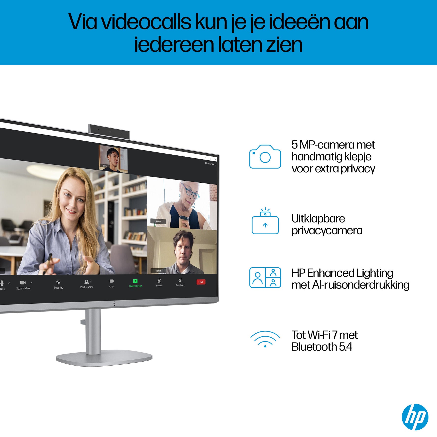 HP OmniStudio X 32-c0091nd Intel Core Ultra 7 155H 31.5inch UHD AG 32GB DDR5 2TB PCIe NVMe SSD RTX 4050 6GB W11H Meteor Silver 80 cm (31.5") 3840 x 2160 Pixels Alles-in-één-pc DDR5-SDRAM NVIDIA GeForce RTX 4050 Windows 11 Home Wi-Fi 7 (802.11be) AI PC Zil