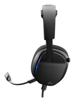 Glorious Gaming Glorious GHS Eternal RGB - Stereo RGB headset voor pc, PS5, PS4, Switch - Custom-tuned, gekantelde drivers, verstelbare, kristalheldere, afneembare mic, USB-C - Duurzaam, dag/nacht comfort - Zwart