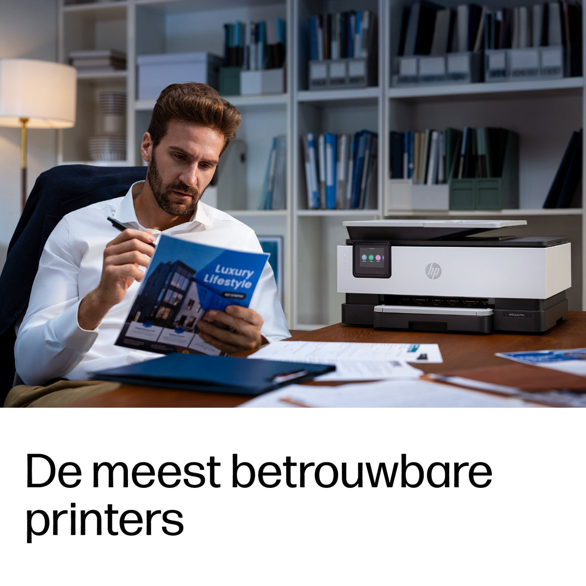 HP OfficeJet Pro 8135e Draadloze All-in-One Kleurenprinter, Instant Ink; Dubbelzijdig printen