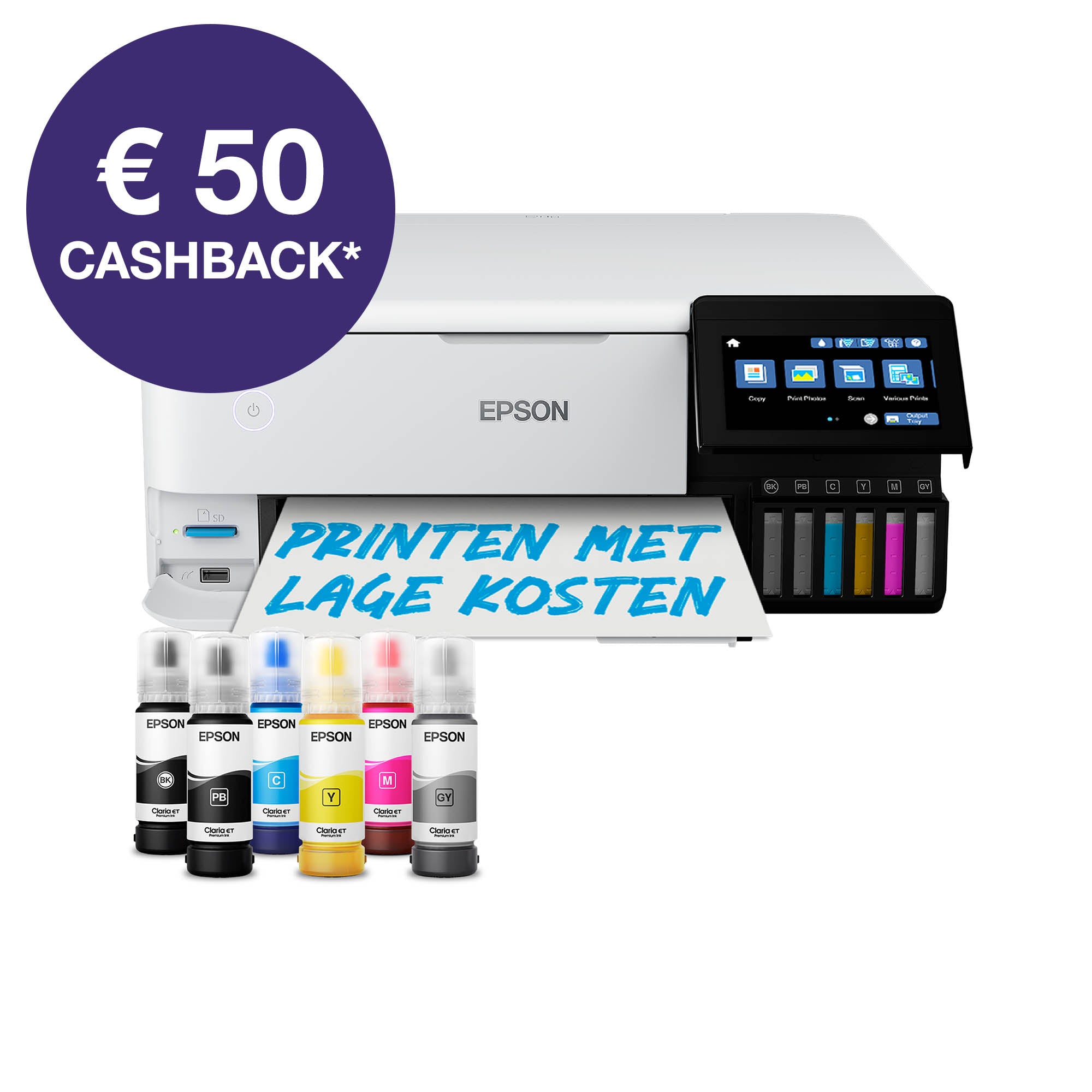 Epson EcoTank ET-8500 A4 Wi-Fi-fotoprinter met inkttank