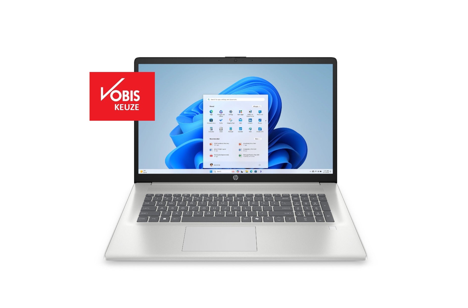 HP 17-cp2230nd Ryzen 3-7320U quad (Copilot) 8GB 5500 LPDDR5 512GBPCIe 17.3 FHD (1920x1080) AG IPS 300 nits W 11