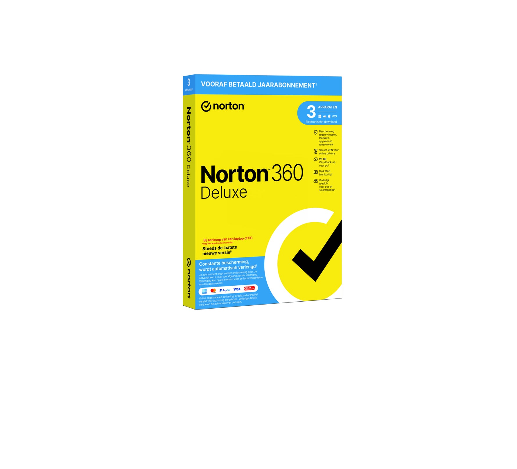 Norton 360 Deluxe | 3 Apparaten | 1 Jaar