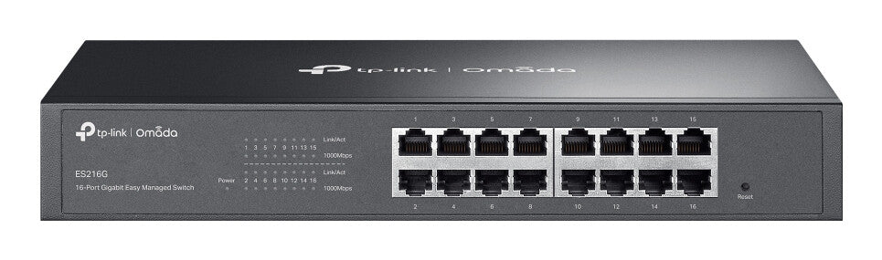 TP-Link Omada ES216G netwerk-switch Managed L2 Gigabit Ethernet (10/100/1000) Zwart