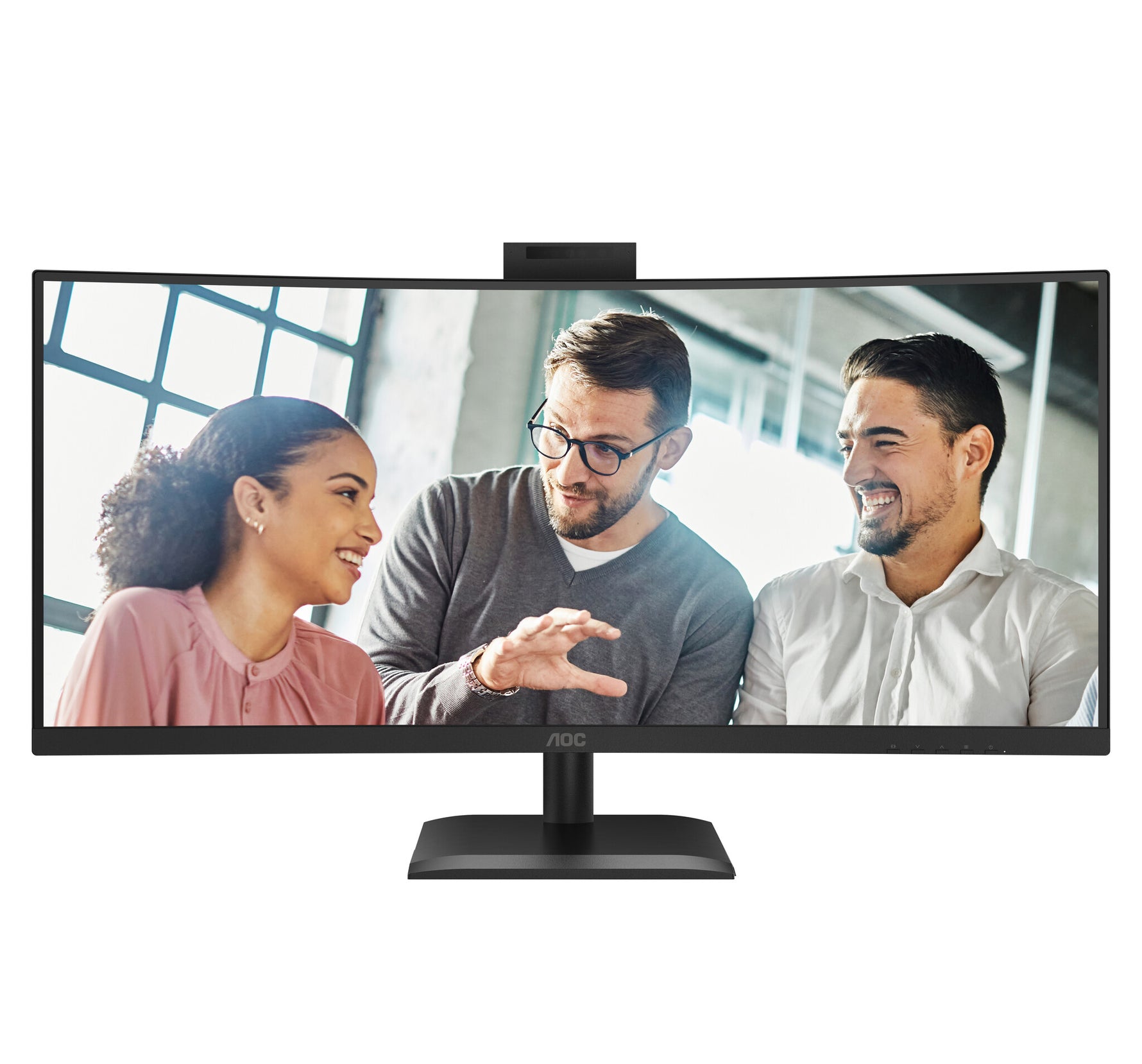 AOC E4 CU34E4CW computer monitor 86,4 cm (34") 3440 x 1440 Pixels UltraWide Quad HD LED Zwart
