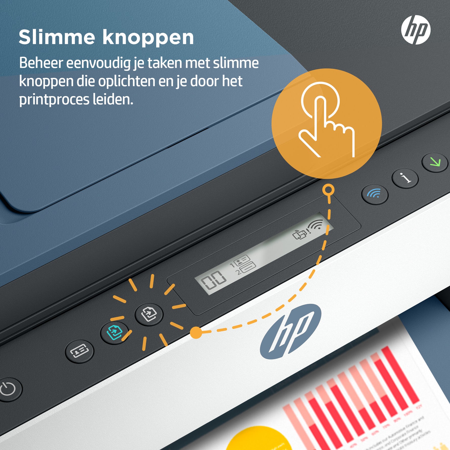 HP Smart Tank 7306 Draadloos All-in-One Kleur Printer, Dubbelzijdig printen; Kopieerapparaat, Scanner