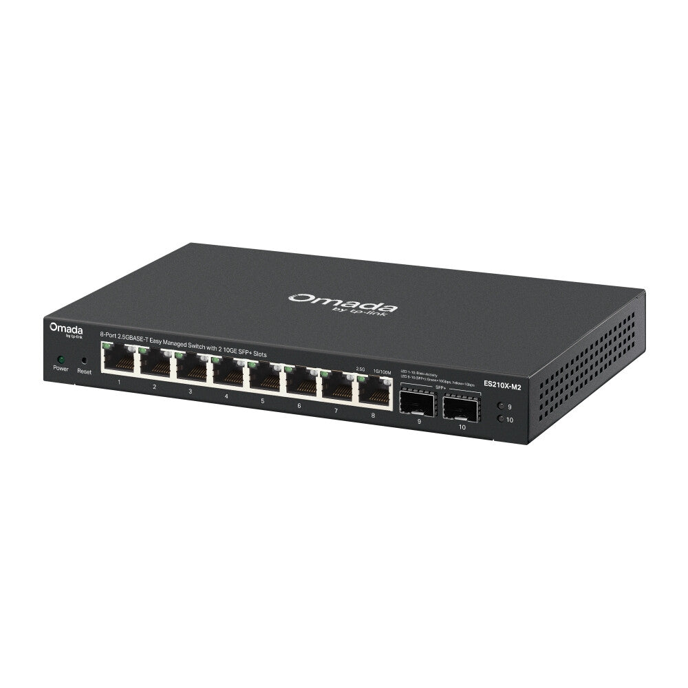 TP-Link ES210X-M2 netwerk-switch Managed 2.5G Ethernet (100/1000/2500) Bureaublad-/wandmontage Zwart