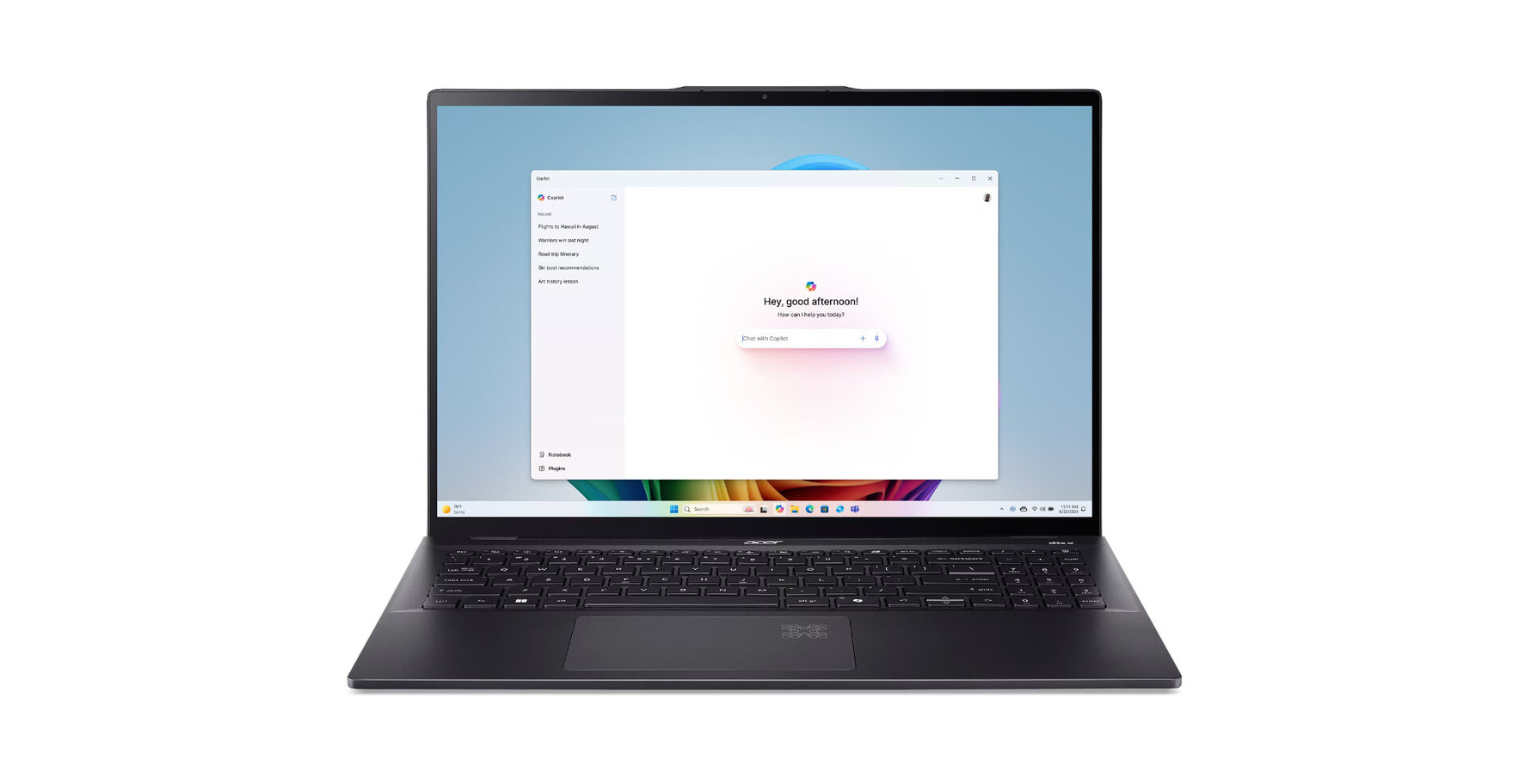 Acer Swift 16 AI SF16-51-77YL Copilot+ PC Intel Core Ultra 7 256V Laptop 40,6 cm (16") WQXGA+ 16 GB LPDDR5x-SDRAM 512 GB SSD Wi-Fi 7 (802.11be) Windows 11 Home Zwart