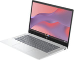 HP Chromebook 14a-nf0050nd Intel® N N100 35,6 cm (14") Full HD 4 GB LPDDR5-SDRAM 128 GB Flash Wi-Fi 6E (802.11ax) ChromeOS Zilver