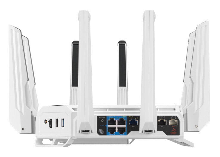 ASUS ROG Rapture GT-BE19000AI draadloze router 10 Gigabit Ethernet Tri-band (2,4 GHz / 5 GHz / 6 GHz) Wit