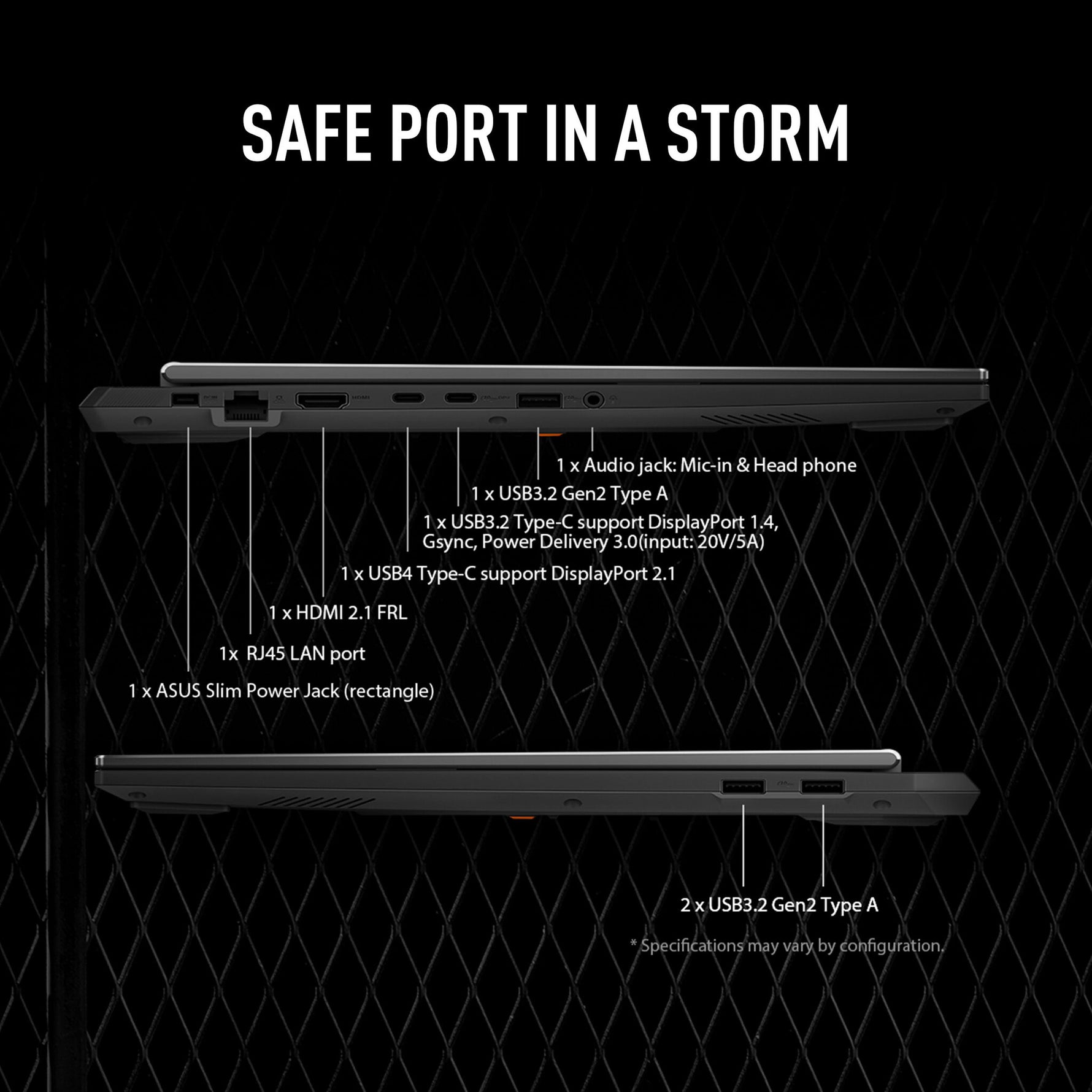 ASUS TUF Gaming A16 FA608PM-RV009W AMD Ryzen™ 9 8940HX Laptop 40,6 cm (16