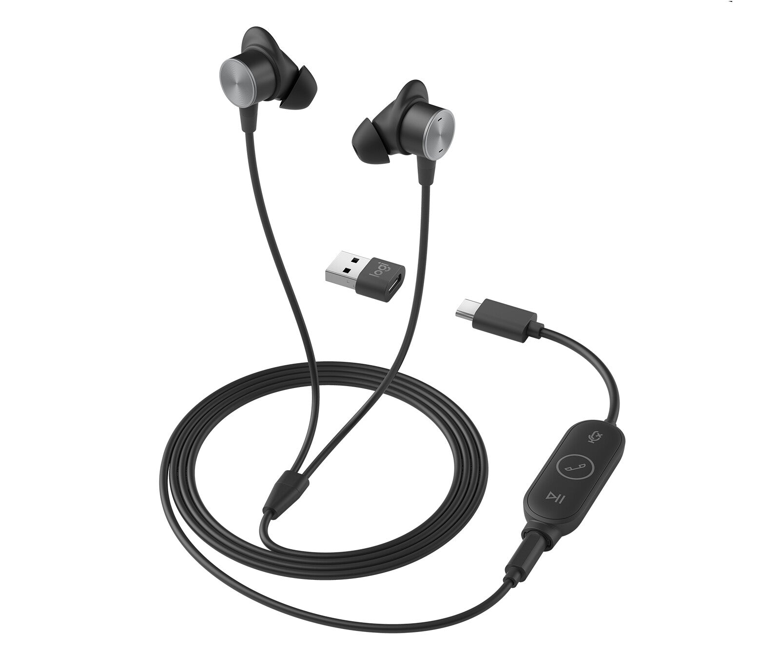 LOGITECH Zone Wired Earbuds UC - GRAPHITE - EMEA