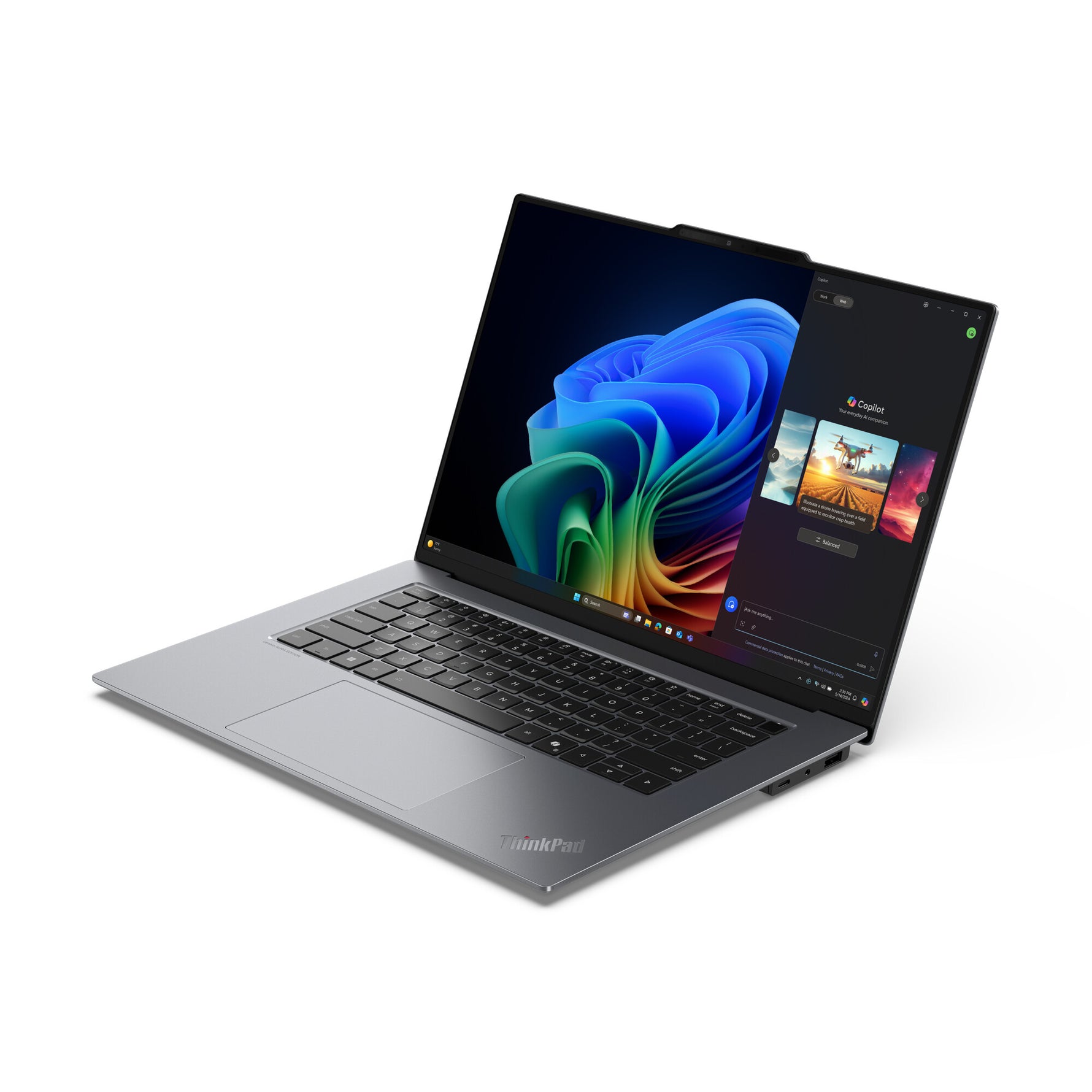 Lenovo ThinkPad X9-15 Gen 1 Aura Edition Copilot+ PC Intel Core Ultra 7 258V Laptop 38,9 cm (15.3") Touchscreen 2.8K 32 GB LPDDR5x-SDRAM 512 GB SSD Wi-Fi 7 (802.11be) Windows 11 Pro Engels Grijs