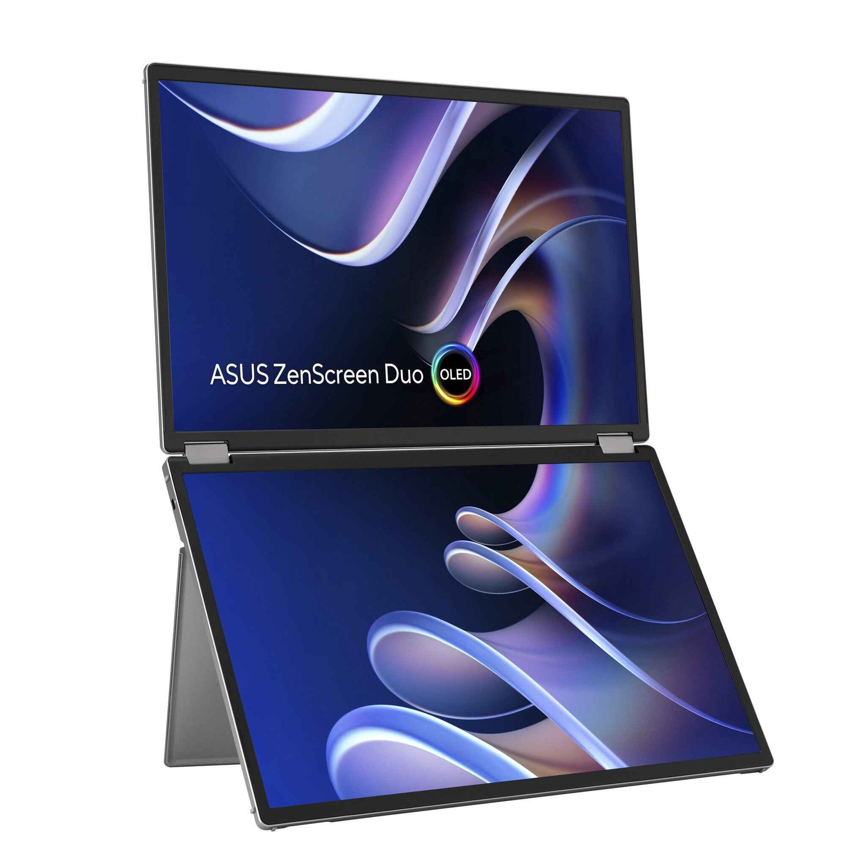 ASUS ZenScreen Duo OLED MQ149CD computer monitor 35,6 cm (14") 1920 x 1200 Pixels WUXGA Zilver