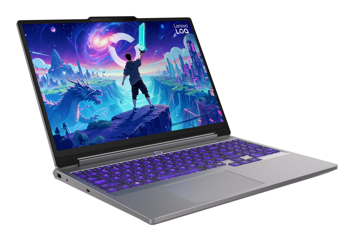 Lenovo LOQ 15IRH11E Intel Core 5 205H Laptop 38,9 cm (15.3") WUXGA 8 GB DDR5-SDRAM 512 GB SSD NVIDIA GeForce RTX 3050 Wi-Fi 6 (802.11ax) Windows 11 Home Grijs Engels