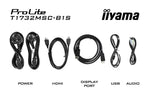 iiyama ProLite computer monitor 43,2 cm (17") 1280 x 1024 Pixels LED Touchscreen Tafel Zwart