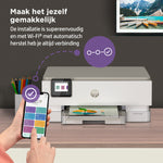HP ENVY Inspire 7220e Draadloos All-in-One Kleur Printer, Instant Ink; Kopieerapparaat, scanner