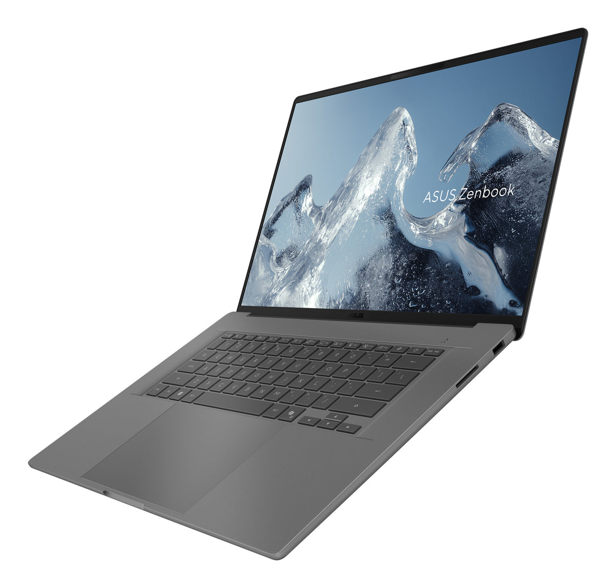 ASUS Zenbook A16 UX3607QA-SH013W Snapdragon X1-26-100 Laptop 40,6 cm (16") WUXGA 16 GB LPDDR5x-SDRAM 512 GB SSD Wi-Fi 6E (802.11ax) Windows 11 Home Grijs QWERTY Nederlands