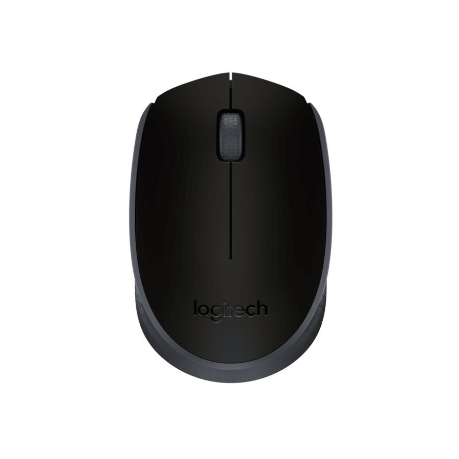 Logitech 910-004424 M171 Wireless Mouse, Ambidextrous, Optical, RF Wireless, 1000 DPI, Black