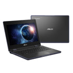 ASUS BR1104FTA-NS0368XA Intel® N N150 Hybride (2-in-1) 29,5 cm (11.6") Touchscreen HD 8 GB LPDDR5-SDRAM 128 GB UFS Wi-Fi 6E (802.11ax) Windows 11 Pro Education Grijs AZERTY Belgisch