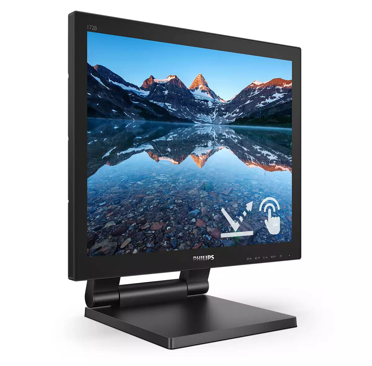 Philips 172B9TL/00 computer monitor 43,2 cm (17") 1280 x 1024 Pixels Full HD LCD Touchscreen Zwart