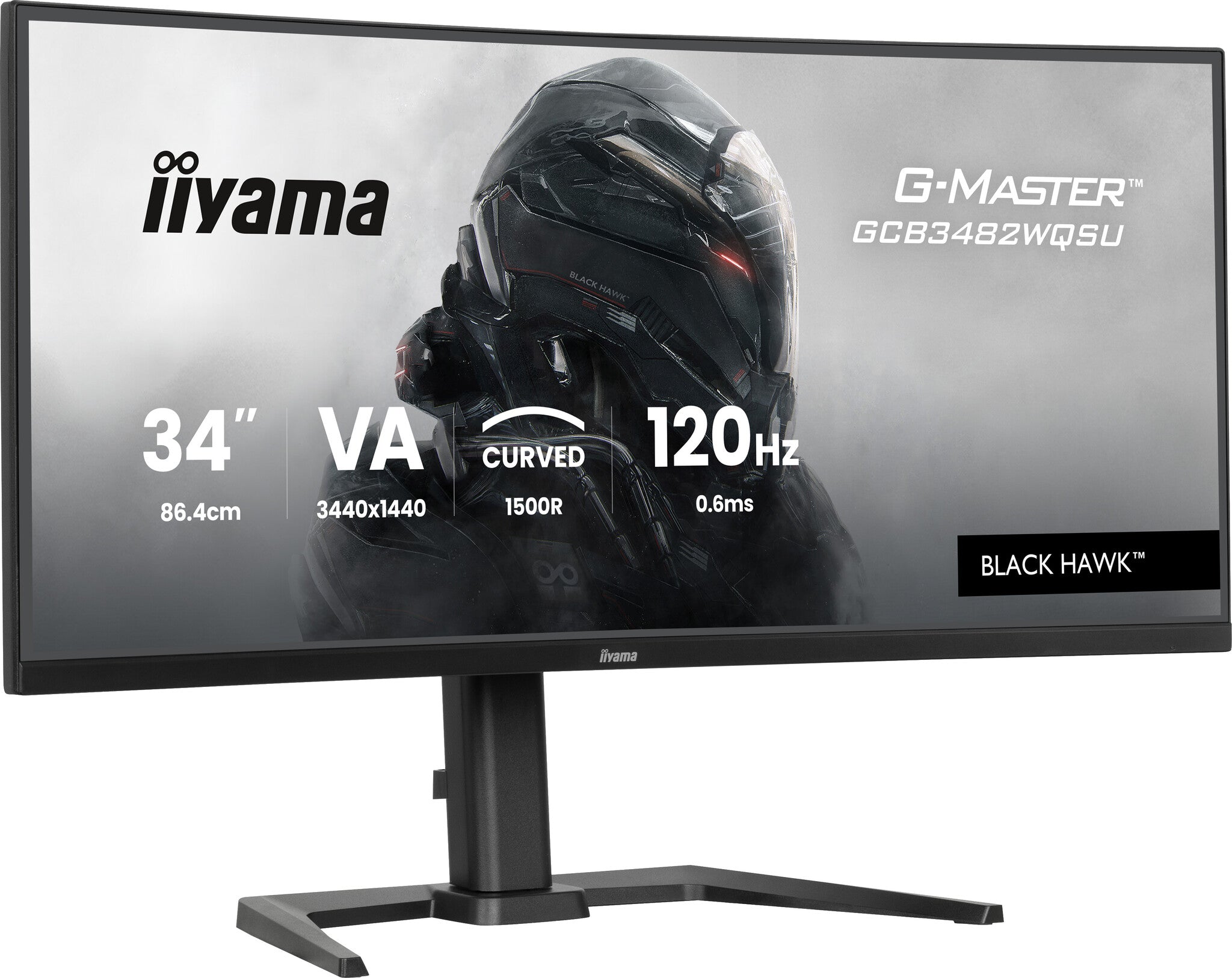 iiyama GCB3482WQSU-B1 computer monitor 86,4 cm (34") 3440 x 1440 Pixels UltraWide Quad HD LED Zwart