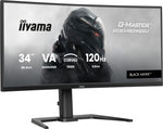 iiyama GCB3482WQSU-B1 computer monitor 86,4 cm (34") 3440 x 1440 Pixels UltraWide Quad HD LED Zwart