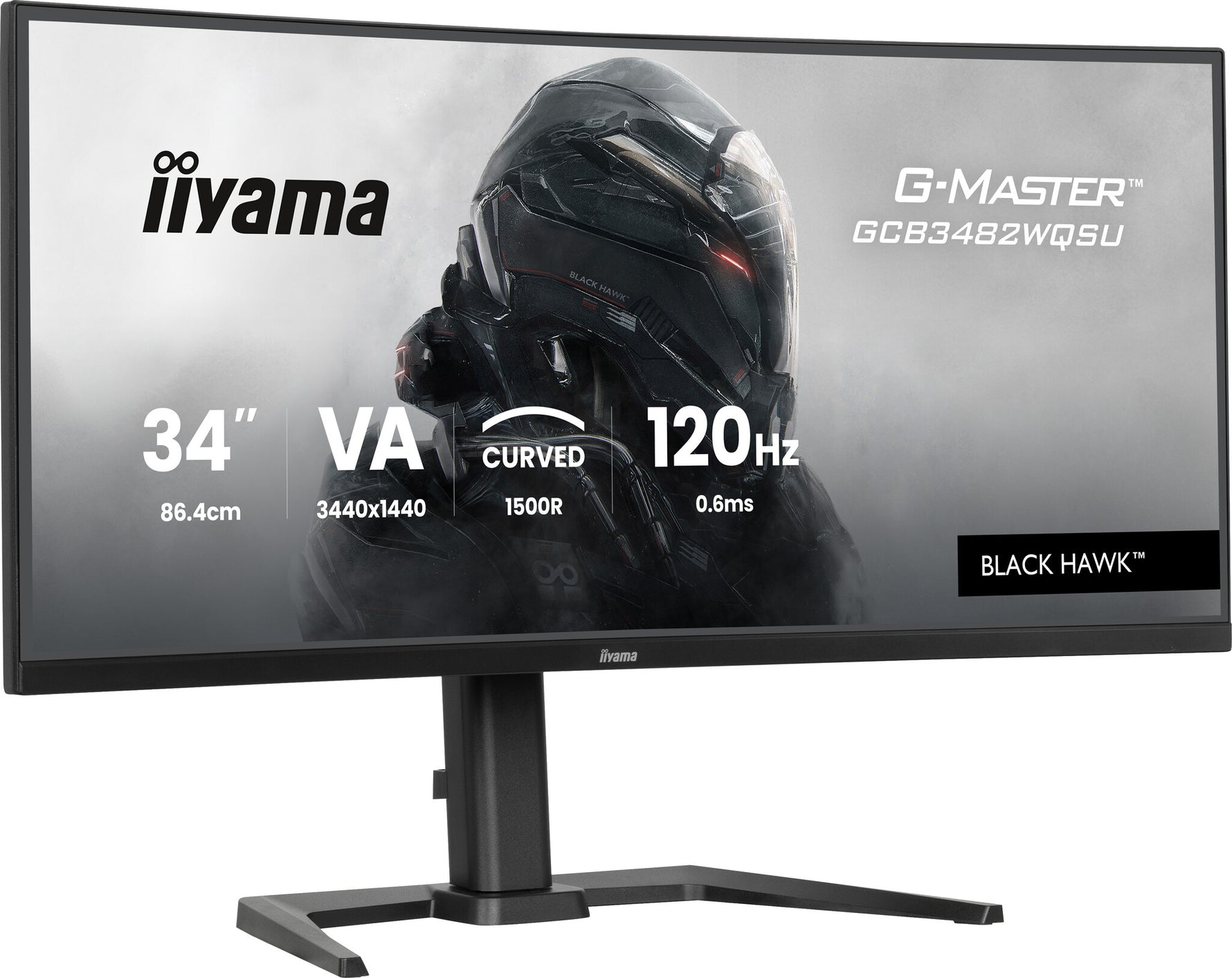 iiyama GCB3482WQSU-B1 computer monitor 86,4 cm (34") 3440 x 1440 Pixels UltraWide Quad HD LED Zwart