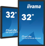 iiyama TF3239AS-B1AG computer monitor 80 cm (31.5") 1920 x 1080 Pixels Full HD LED Touchscreen Zwart