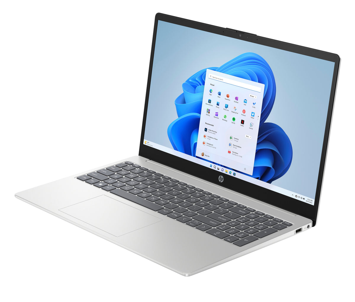 HP Laptop PD 15-fd1253ndx 120U 39,6 cm (15.6") Full HD 8 GB DDR4-SDRAM 512 GB SSD Wi-Fi 6 (802.11ax) Windows 11 Home Goud QWERTY