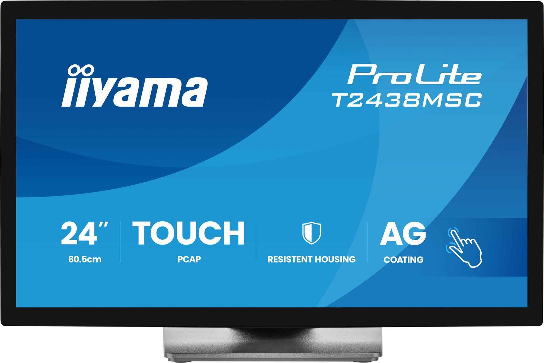 iiyama ProLite T2438MSC-B2 computer monitor 60,5 cm (23.8") 1920 x 1080 Pixels Full HD LED Touchscreen Zwart