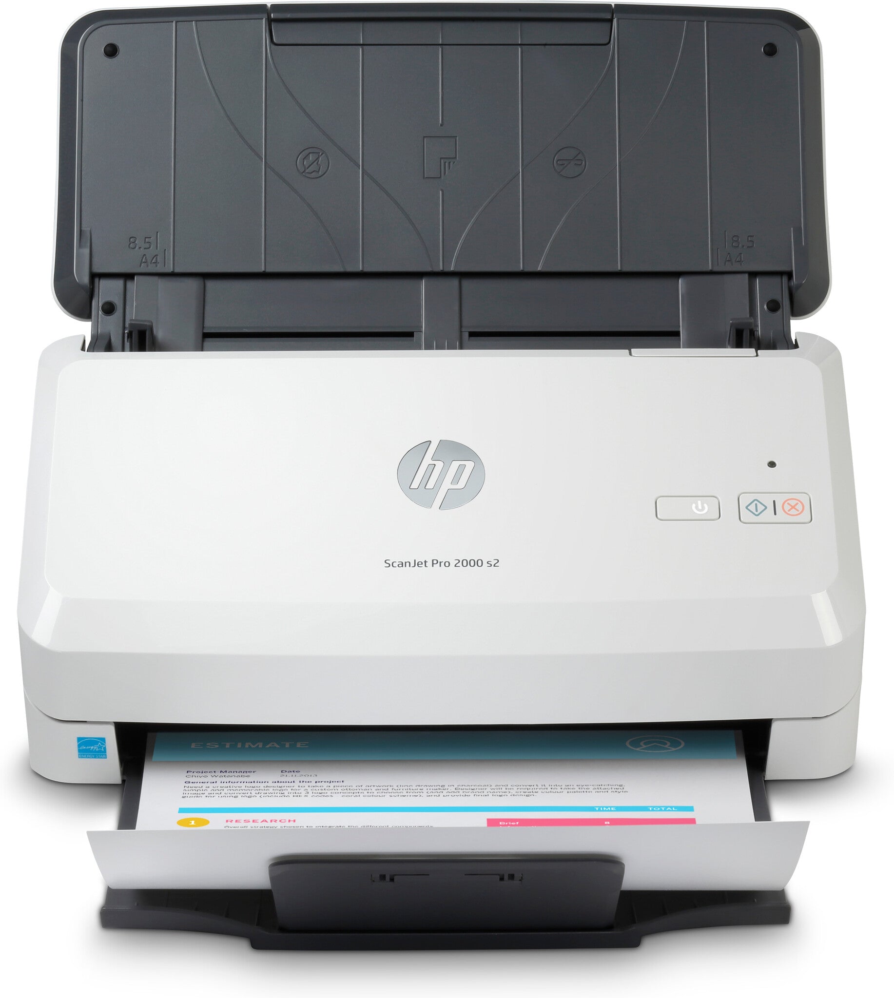 HP ScanJet Pro 2000 s2 Vlakbedscanner 600 x 600 DPI A4 Zwart, Wit