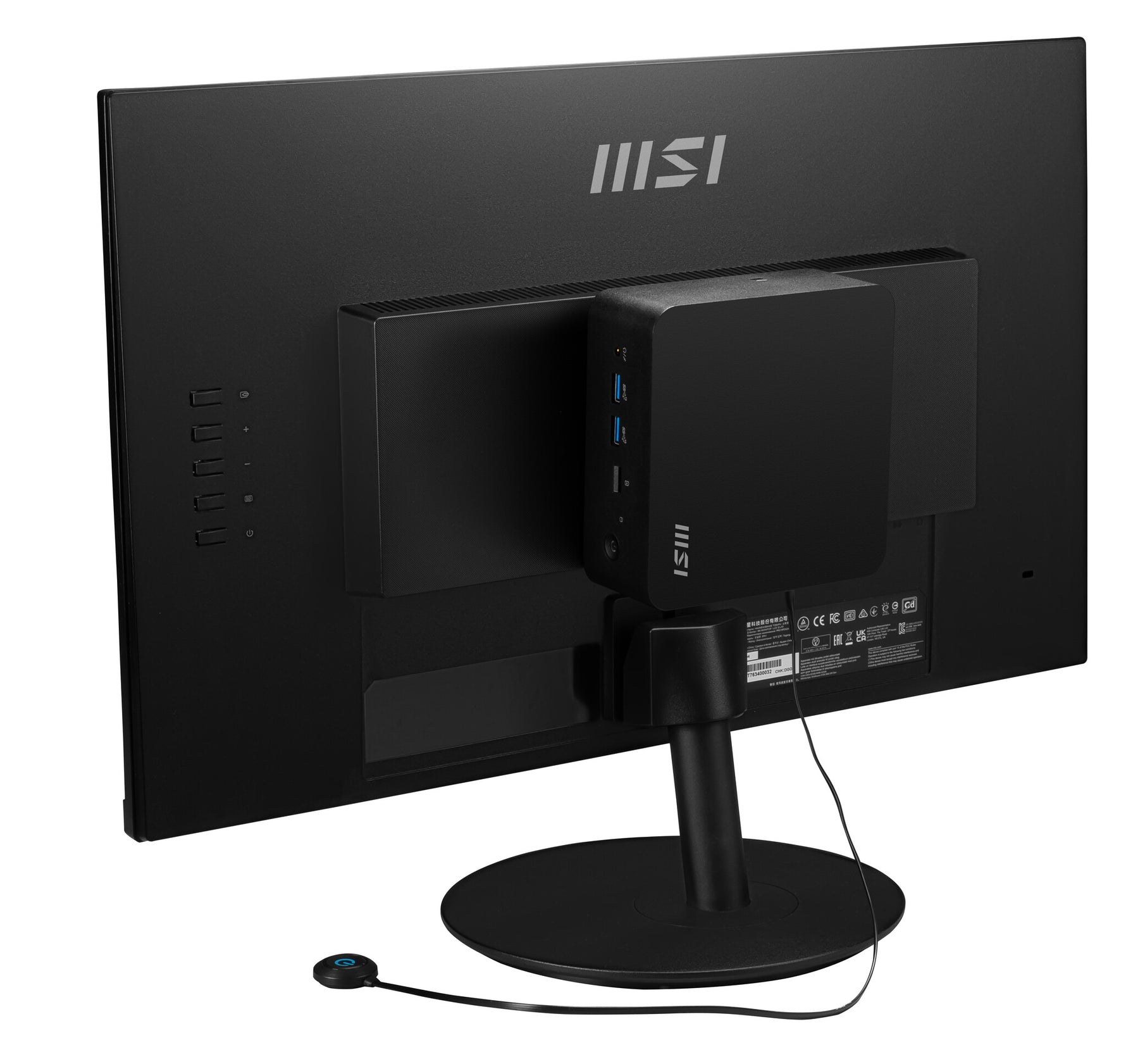 MSI CUBI NUC 1MG-244BEU PC/workstation barebone 0.84L sized PC Zwart 100U Intel SoC