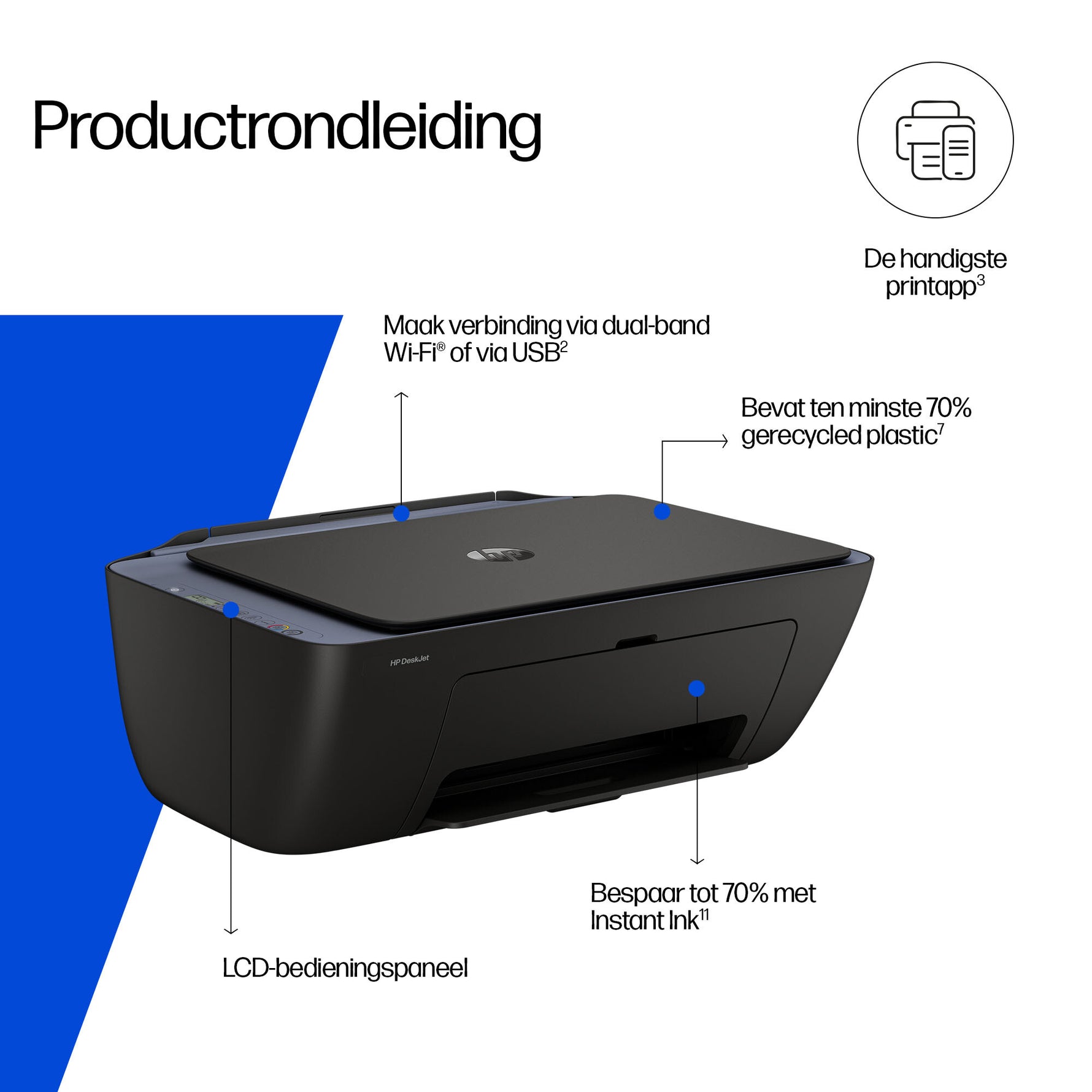 HP DeskJet 2921 Draadloos All-in-One Kleur Printer