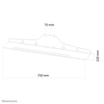 Neomounts KEYB-V100 Toetsenbord-/muishouder - b 75 cm