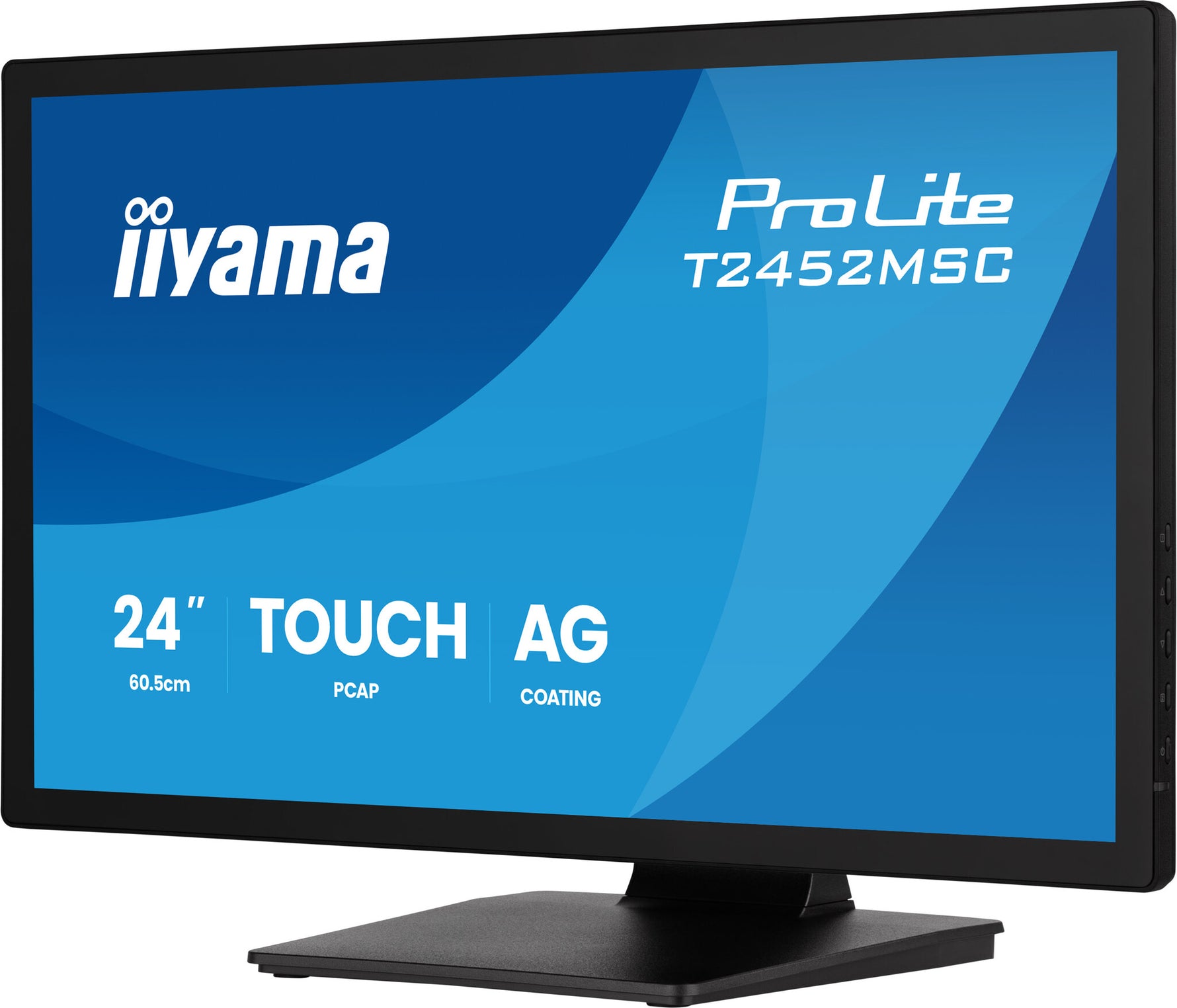 iiyama ProLite T2452MSC-B2AG computer monitor 61 cm (24") 1920 x 1080 Pixels Full HD LED Touchscreen Zwart