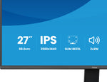 iiyama ProLite X2791QS-B1 computer monitor 68,6 cm (27") 2560 x 1440 Pixels Quad HD LED Zwart