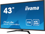 iiyama ProLite X4373UHSU-B1 computer monitor 108 cm (42.5") 3840 x 2160 Pixels 4K Ultra HD Zwart