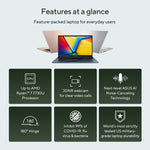 ASUS Vivobook 15 M1502YA-BQ650W AMD Ryzen™ 7 5825U Laptop 39,6 cm (15.6") Full HD 16 GB DDR4-SDRAM 512 GB SSD Wi-Fi 6E (802.11ax) Windows 11 Home Nederlands Zilver