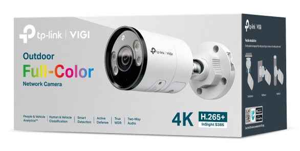 TP-Link INSIGHT S385 Kogel (vorm) IP-beveiligingscamera Buiten 3840 x 2160 Pixels Muur