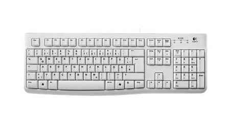 LOGITECH K120 corded Keyboard White USB for Business
