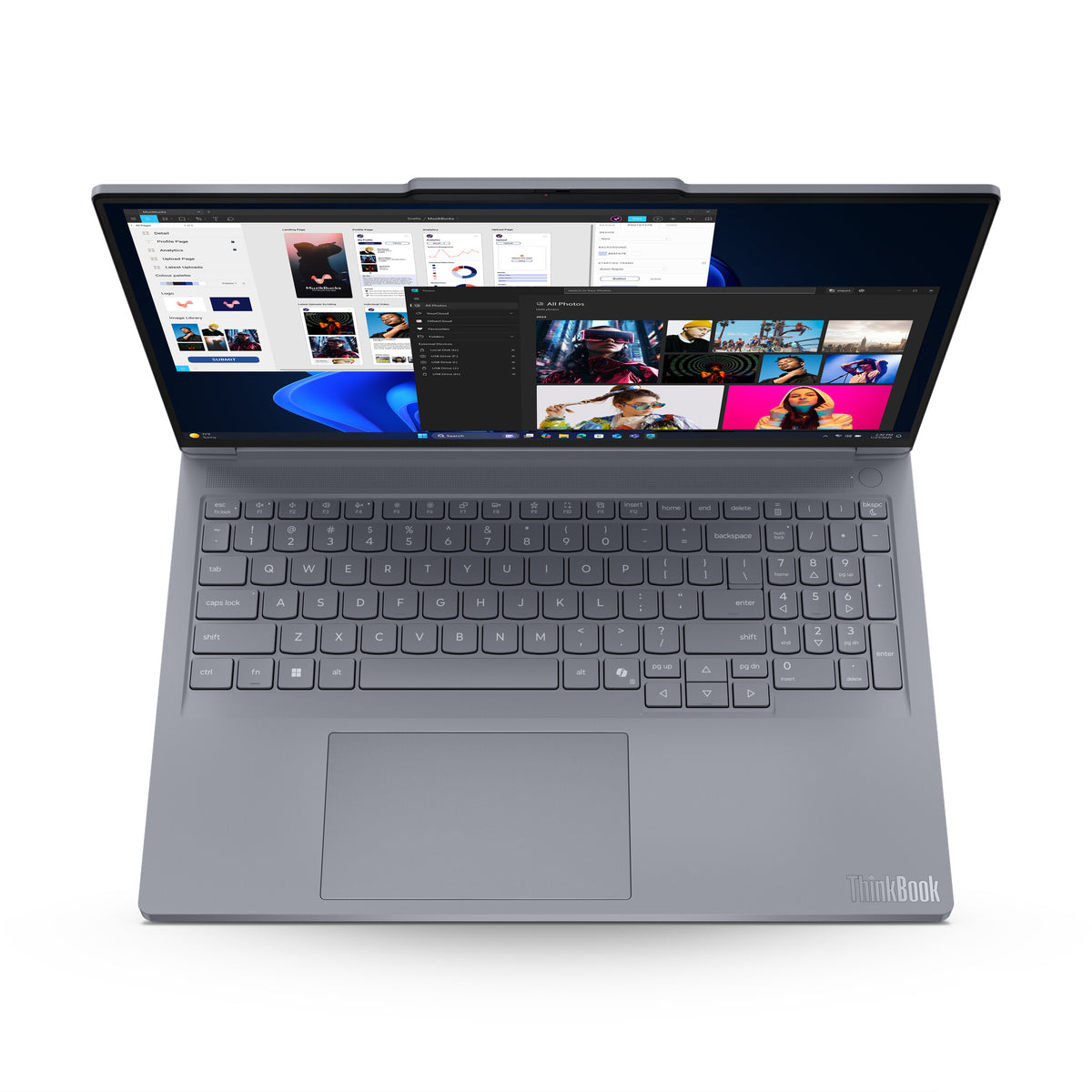 Lenovo ThinkBook 16p G6 ADR AMD Ryzen™ 9 8940HX Laptop 40,6 cm (16") WQXGA 32 GB DDR5-SDRAM 512 GB SSD NVIDIA GeForce RTX 5060 Wi-Fi 7 (802.11be) Windows 11 Pro Grijs Zwitsers