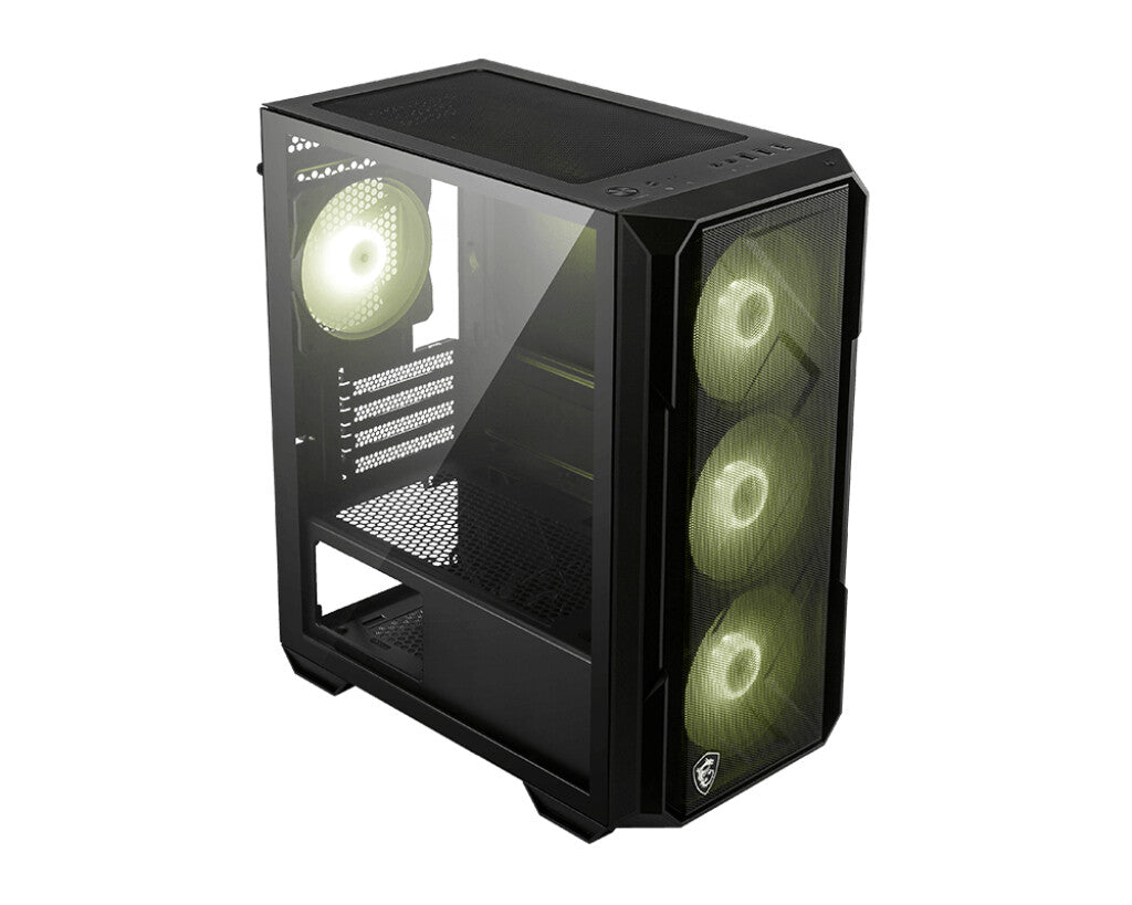 MSI MAG FORGE M120R AIRFLOW computerbehuizing Mini Tower Zwart, Transparant