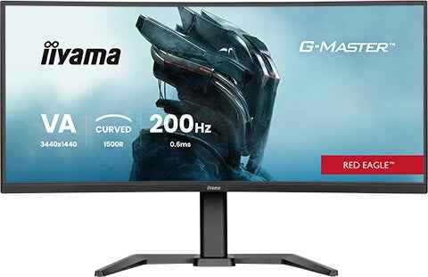 iiyama G-MASTER GCB3484WQSU-B2 34IN PRO-GAMING 0.4MS VA LCD 3440X144 computer monitor 86,4 cm (34") 3440 x 1440 Pixels UltraWide Quad HD Zwart
